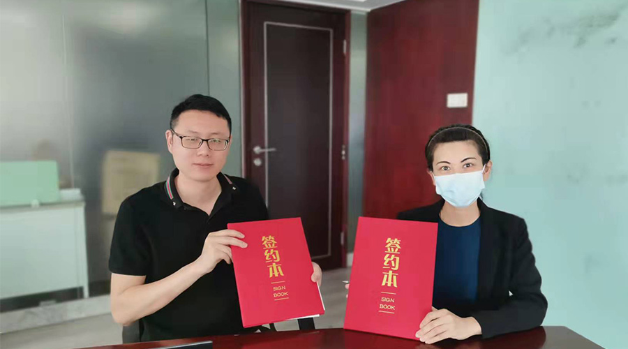 祝賀！金環(huán)電器與寧波某品牌電商客戶再次合作，簽約成功！